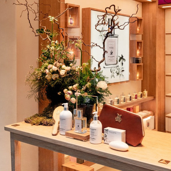 Acca Kappa Jasmine & Waterlily store display, Milan
