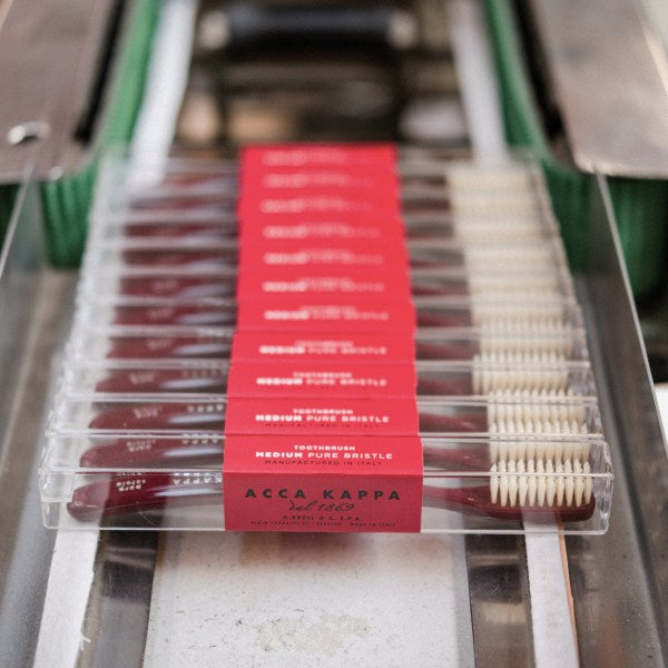 Acca Kappa Vintage Toothbrushes in Red