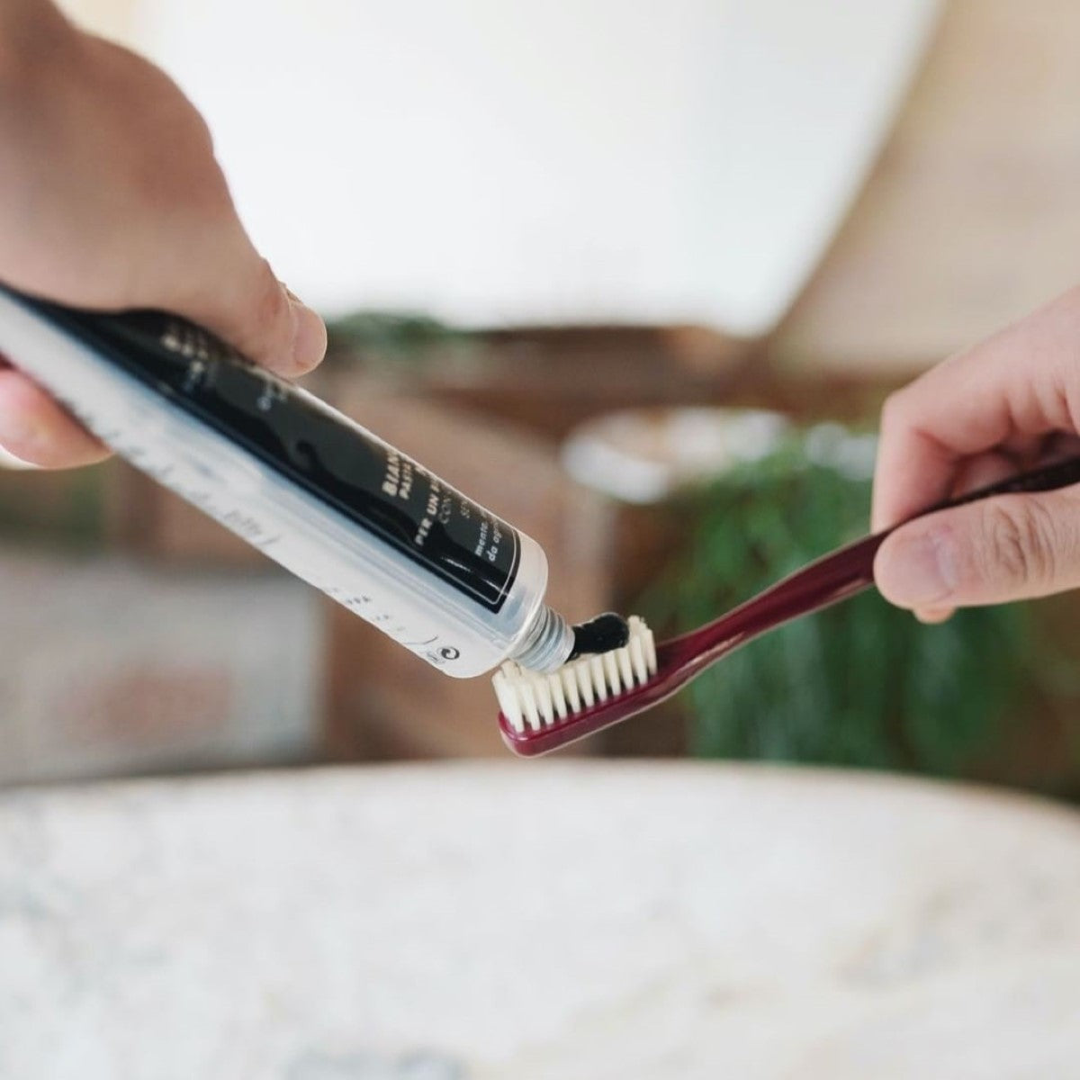 ACCA KAPPA Vintage Black Toothbrush In Nylon Or Bristle Acca Kappa UK acca-kappa-vintage-black-toothbrush-in-nylon-or-bristle-acca-kappa-uk