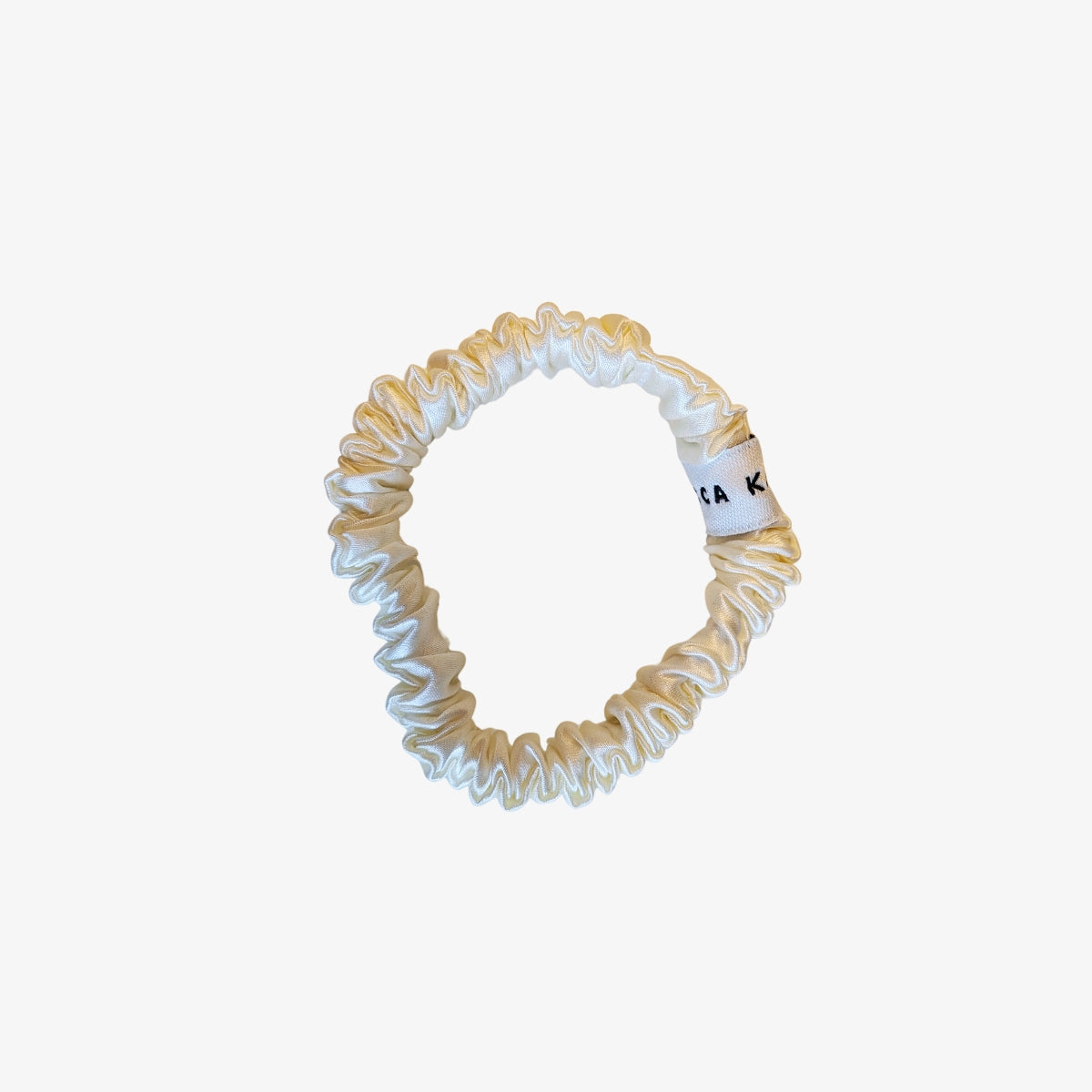 Acca Kappa White Silk Scrunchie