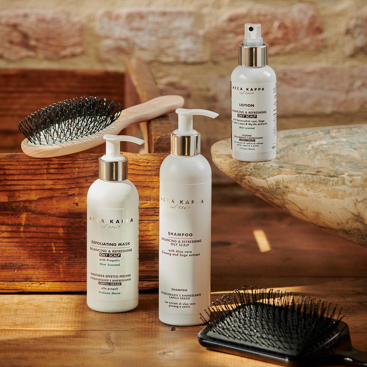 Acca Kappa lifestlye products for hair